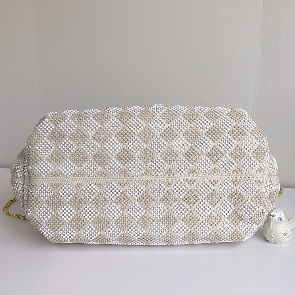 Loeffler Randall Pleated Beaded Clutch - Picture 6 of 16